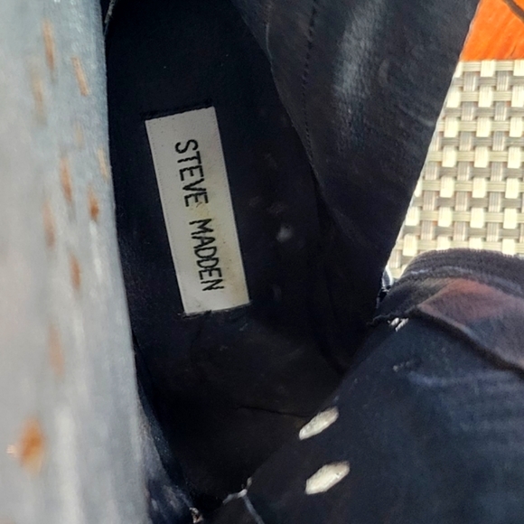 Steve Madden black leather boots 6s - Picture 7 of 7